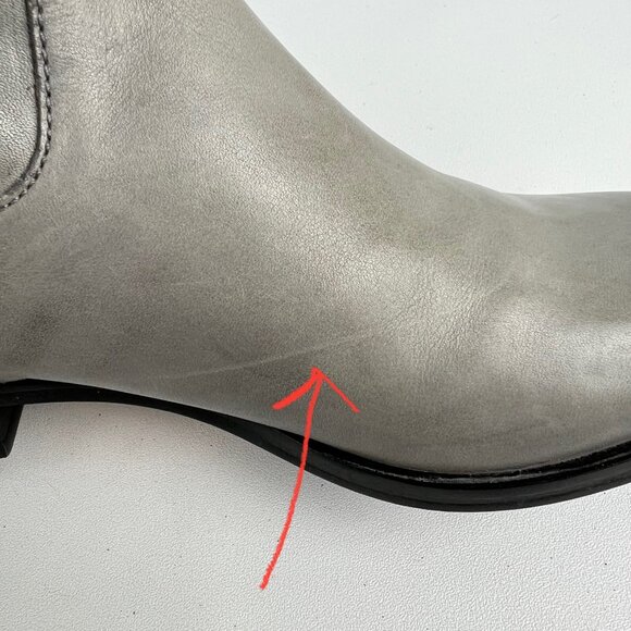 Cole Haan Womens Air Avalon Tall Riding Boots Gray Suede Buckles size 7 - Picture 16 of 16